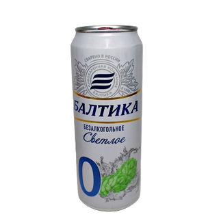 Пиво безалкогольное Балтика 0,45 л жестяная банка